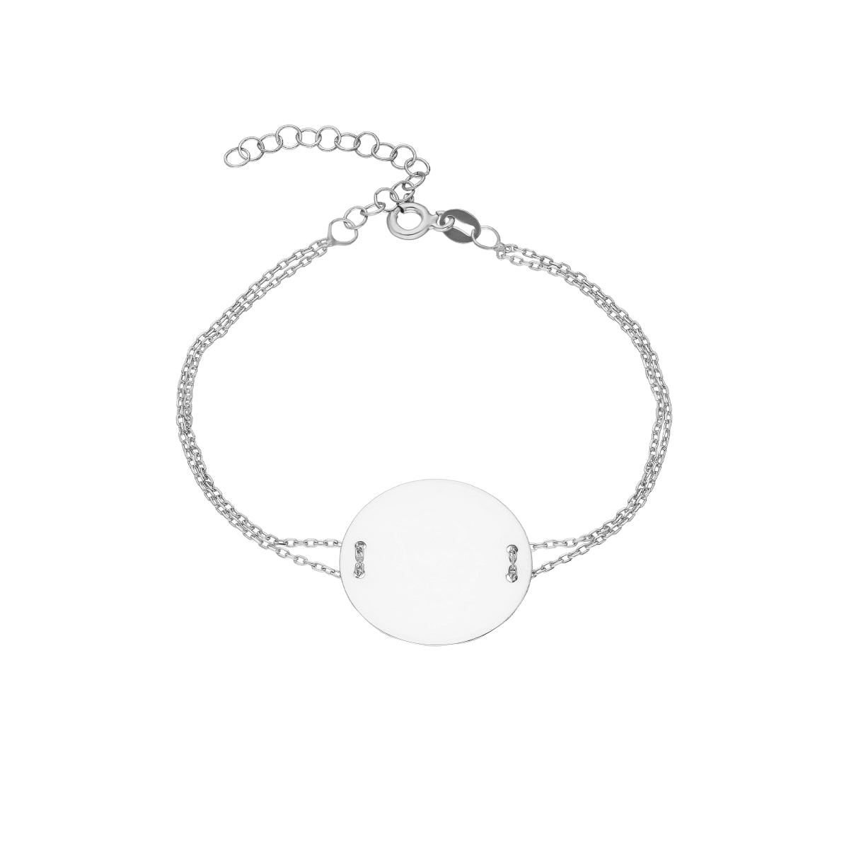 Kardelen Plättchen Gravurarmband - 925 SILBER Super Rabatt