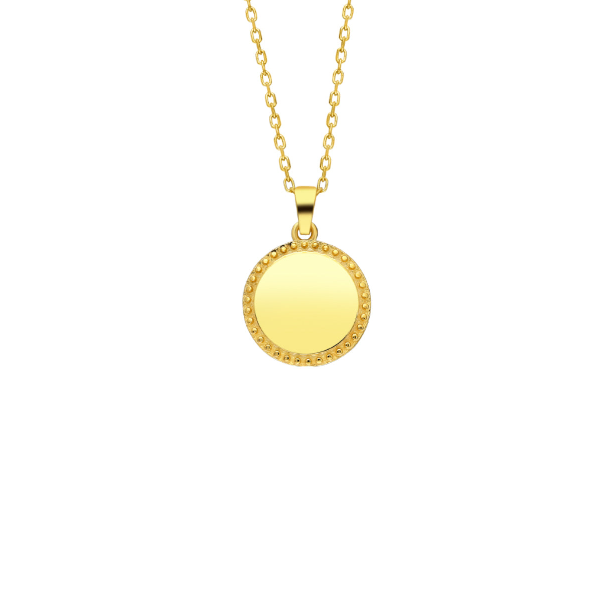 Kardelen Round Gravurkette - 925 SILBER