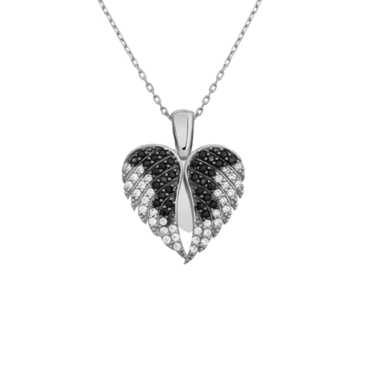 Kardelen Herz & Flügel Gravurkette - 925 SILBER Black Friday Preise