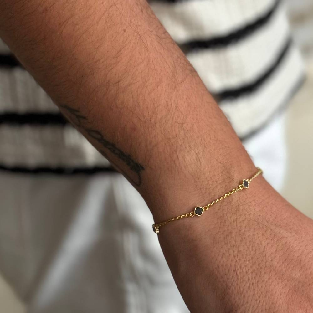 Kardelen MINIMAL KLEE GOURMET ARMKETTE - 925 SILBER zollfrei