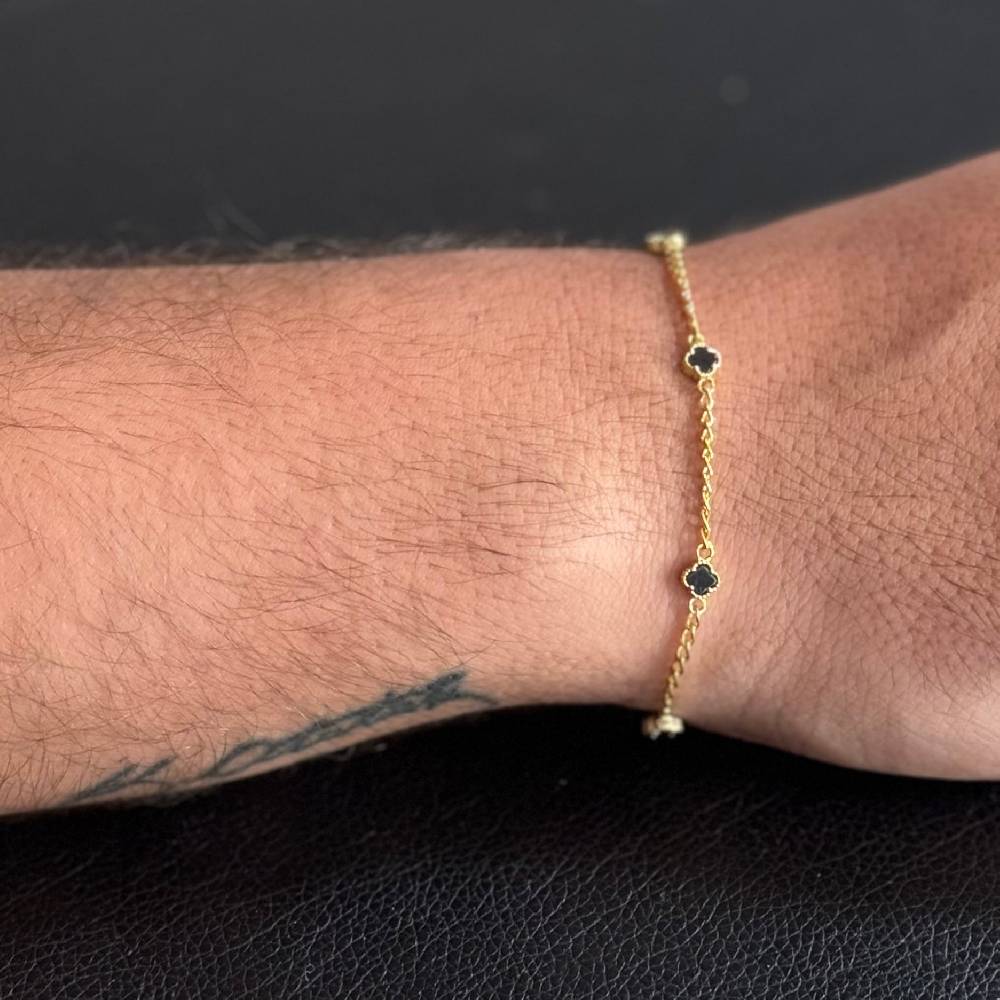 Kardelen MINIMAL KLEE GOURMET ARMKETTE - 925 SILBER zollfrei