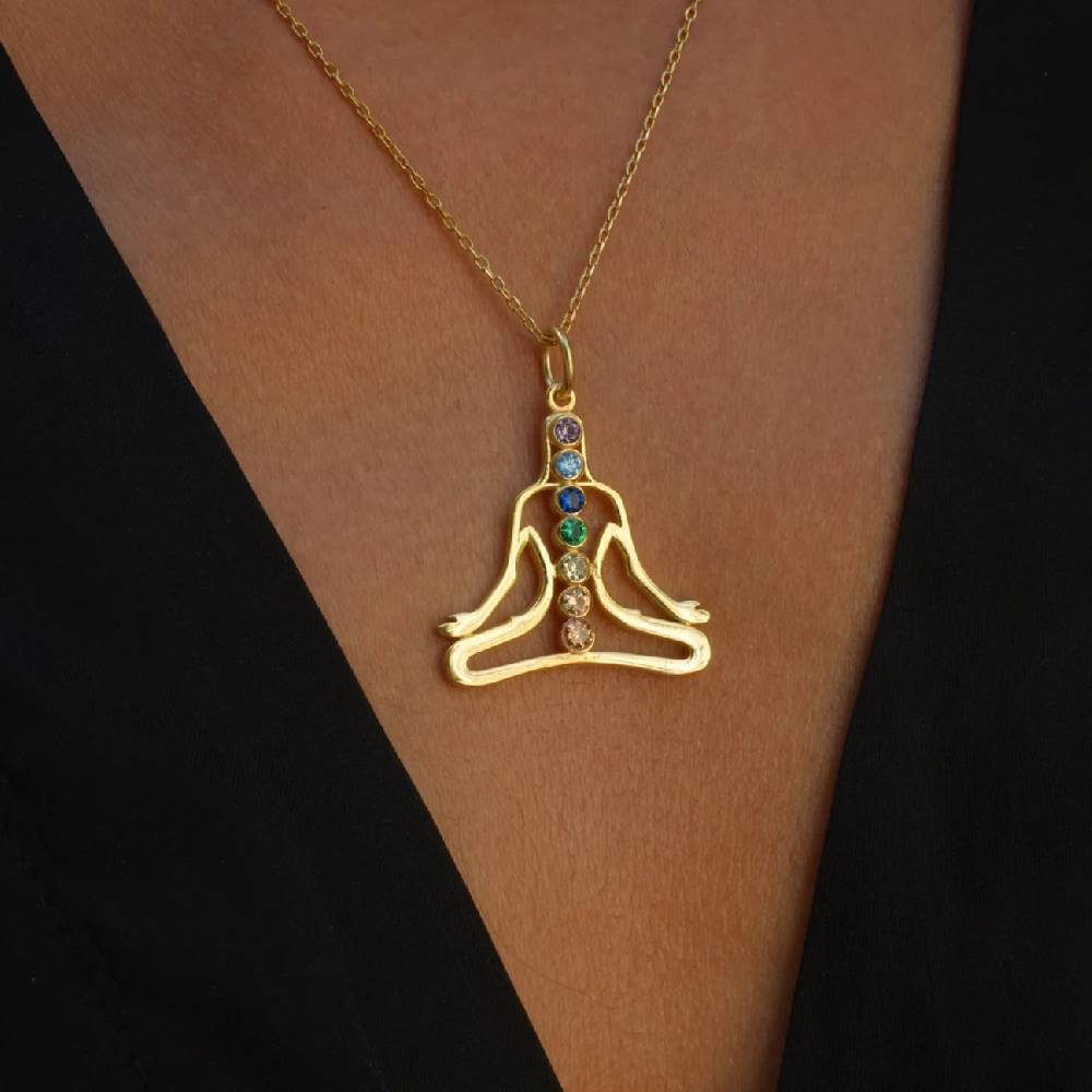 Kardelen CHAKRA NECKLACE - 925 SILBER 50% Rabatt für begrenzte Zeit