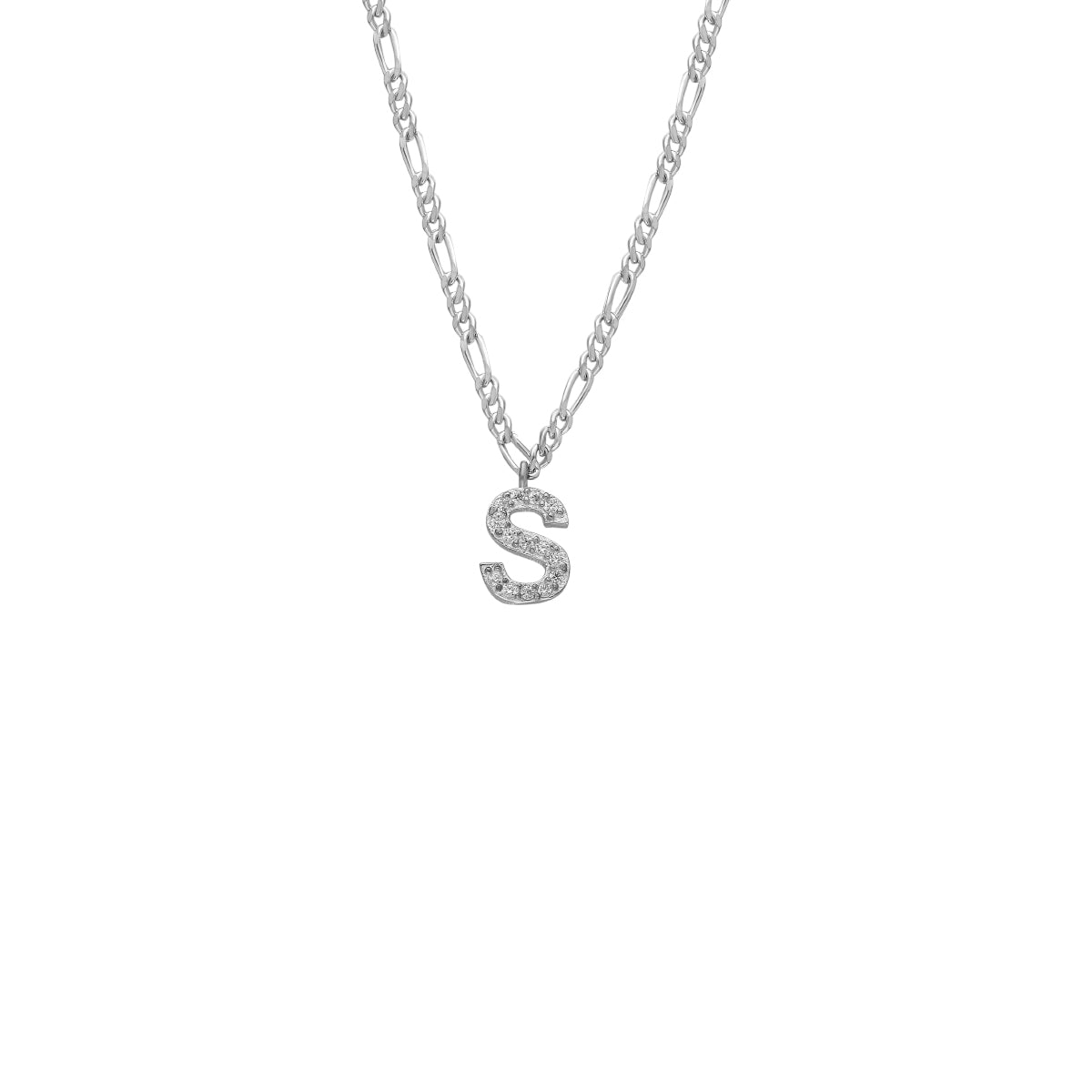 Kardelen Buchstabenkette mit Zirkonia Stein - 925 SILBER Lagerräumung