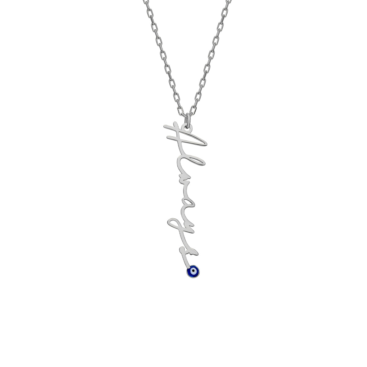 Kardelen Signaturkette mit Nazarauge - 925 SILBER Blitzangebot