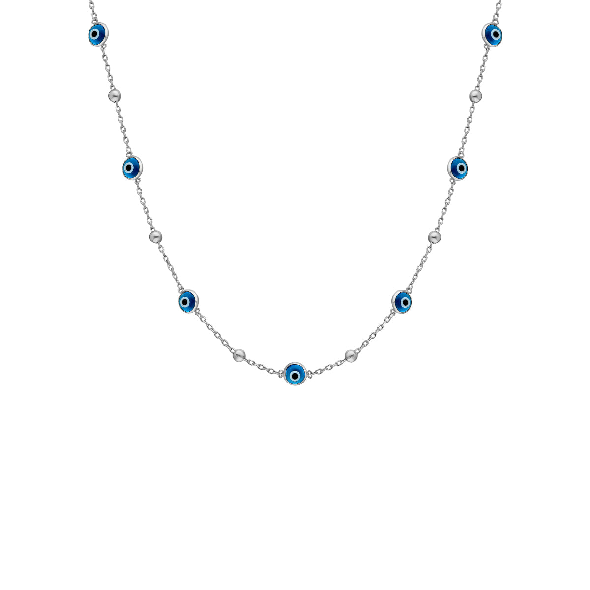 Kardelen Minimal Multi Nazar Halskette - 925 SILBER Große Rabatte