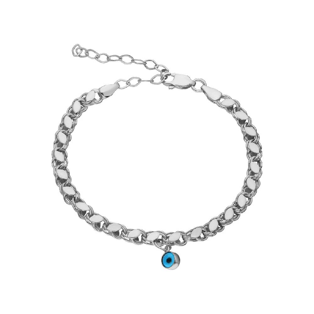 Kardelen Gersten Armkette mit Nazar - 925 SILBER Riesige Ersparnisse
