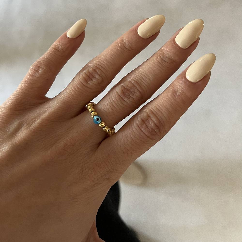 Kardelen Dorica Nazar Ring - 925 SILBER Super Sparpreis