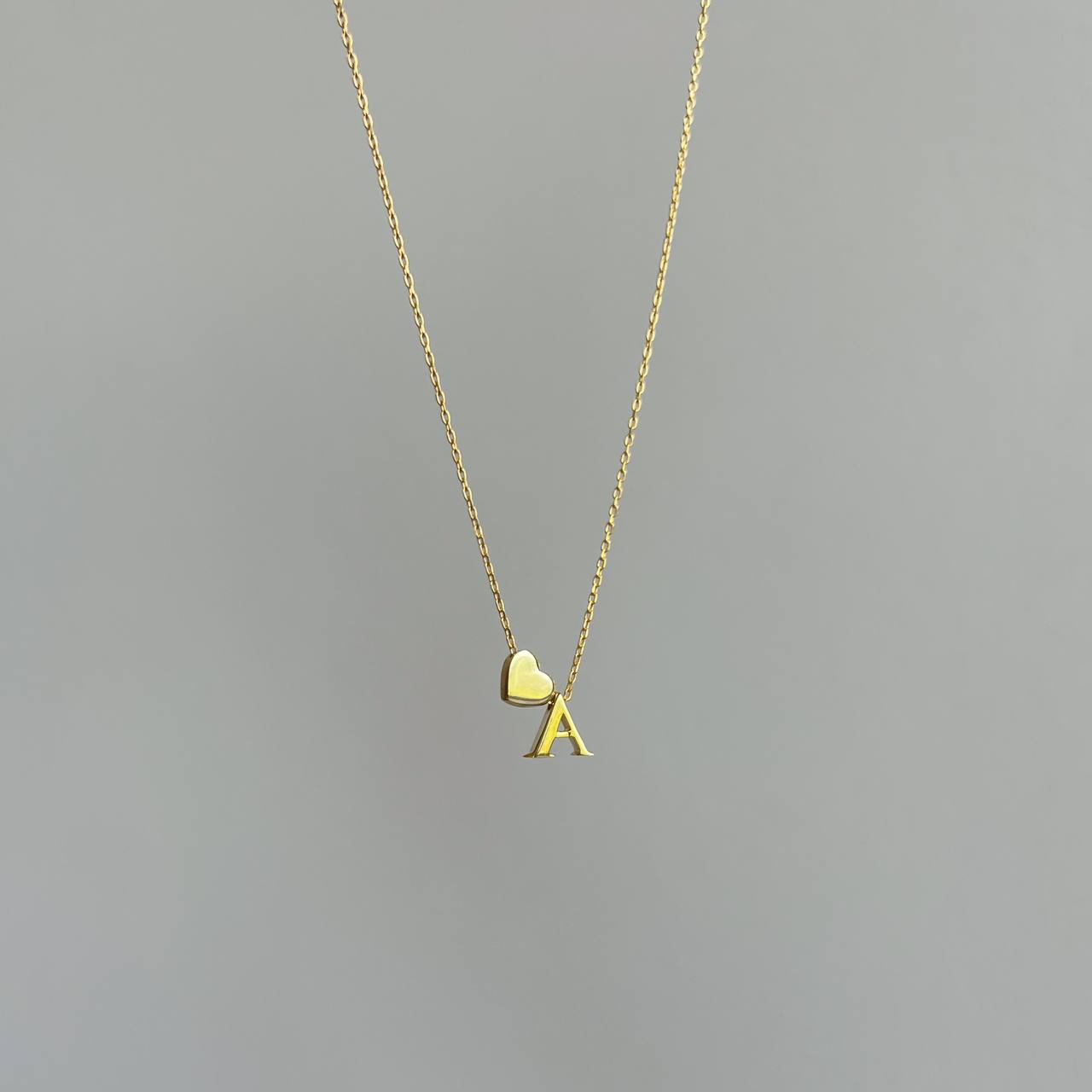 Kardelen Heart & letter Necklace - 925 SILBER Letzte 2 Tage