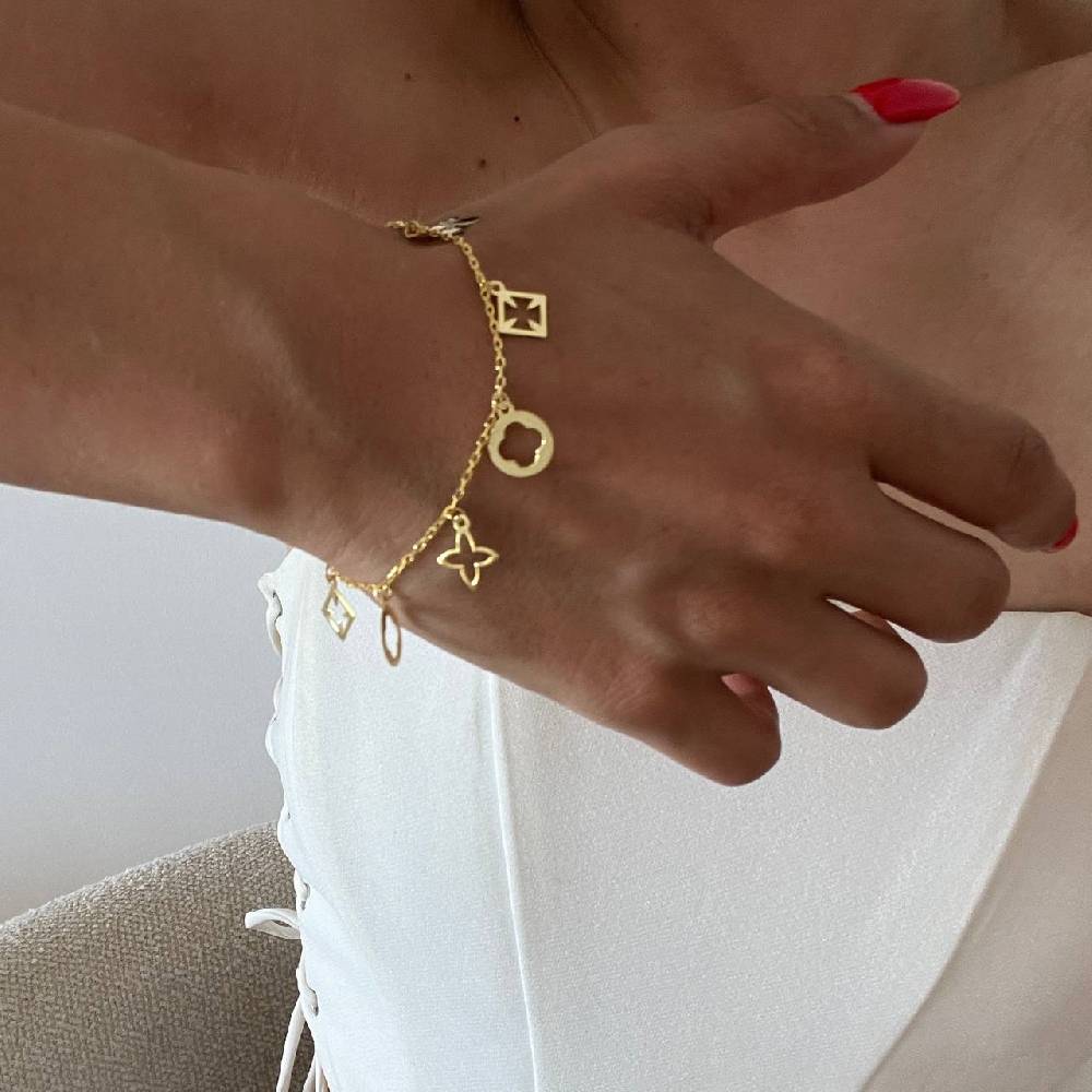 Kardelen Elenora Charm Armband - 925 SILBER Riesige Rabatte