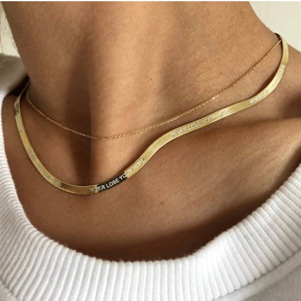 Kardelen 925 SILBER SNAKE CHAIN HALSKETTE