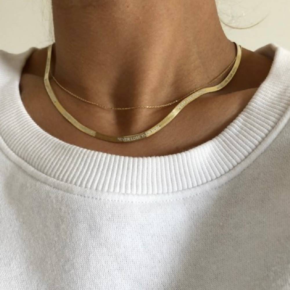 Kardelen 925 SILBER SNAKE CHAIN HALSKETTE Weihnachtsangebot