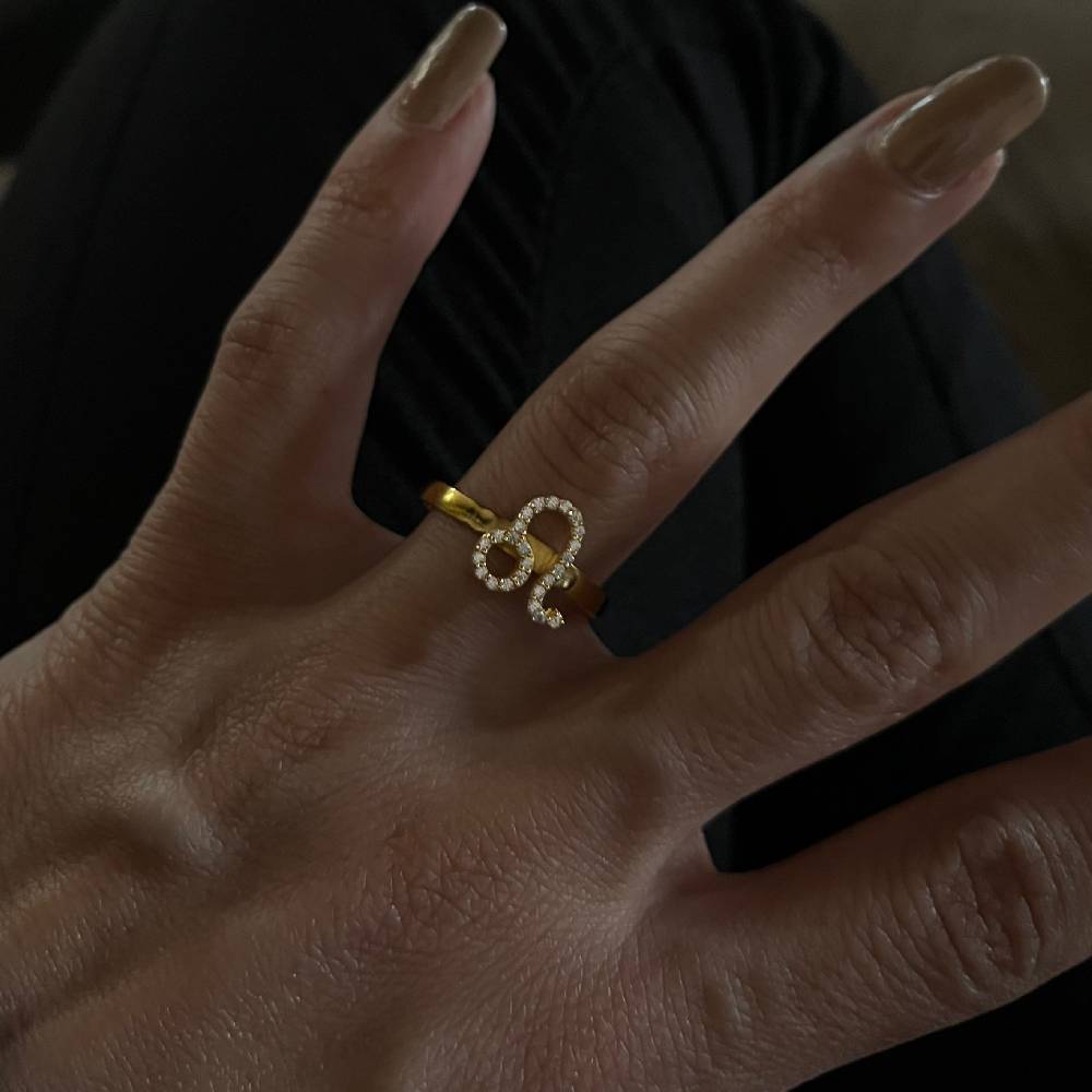 Kardelen Sternzeichen Ring - 925 SILBER Räumungsverkauf