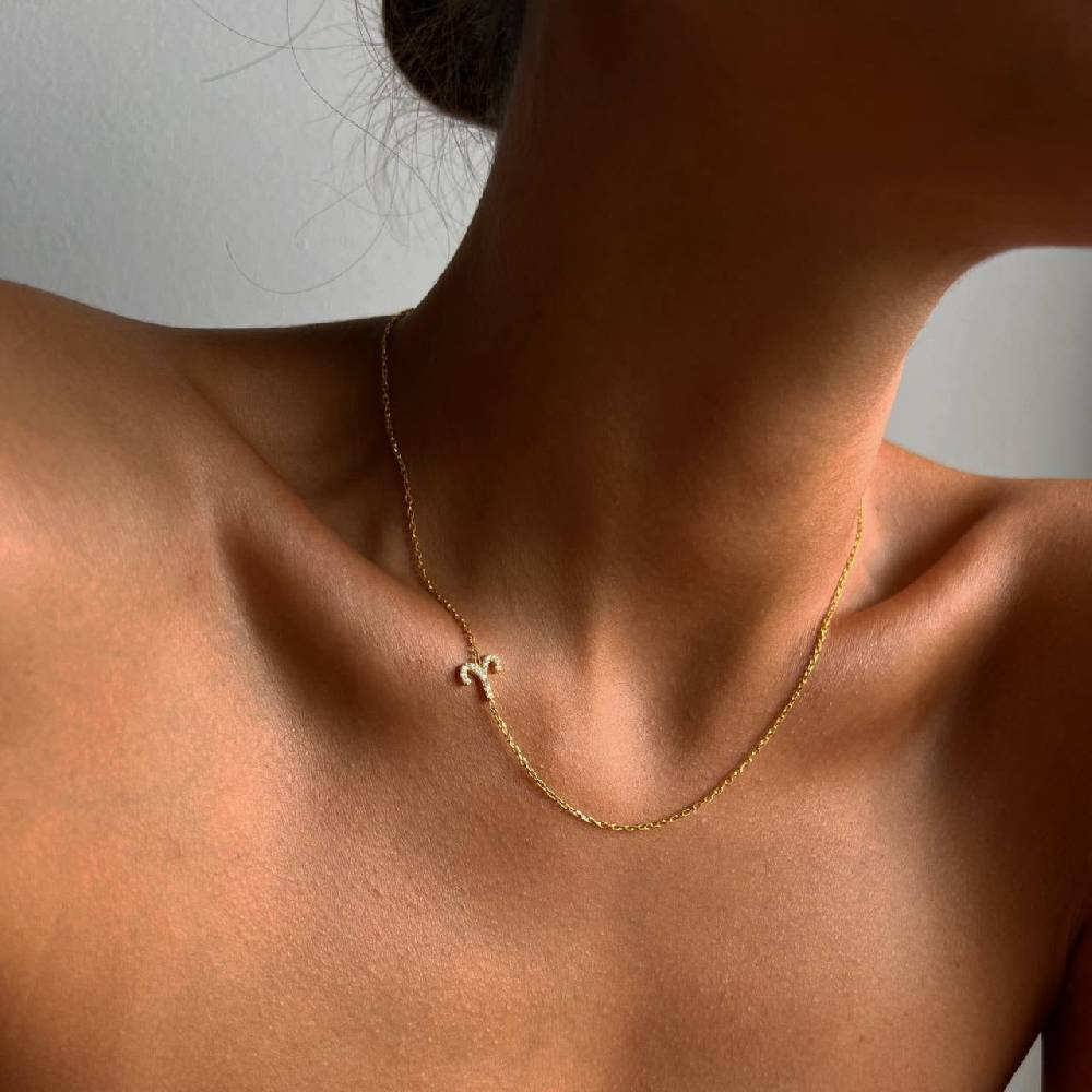 Kardelen STERNZEICHEN NECKLACE - 925 SILBER Kauf eins, bekomm eins gratis