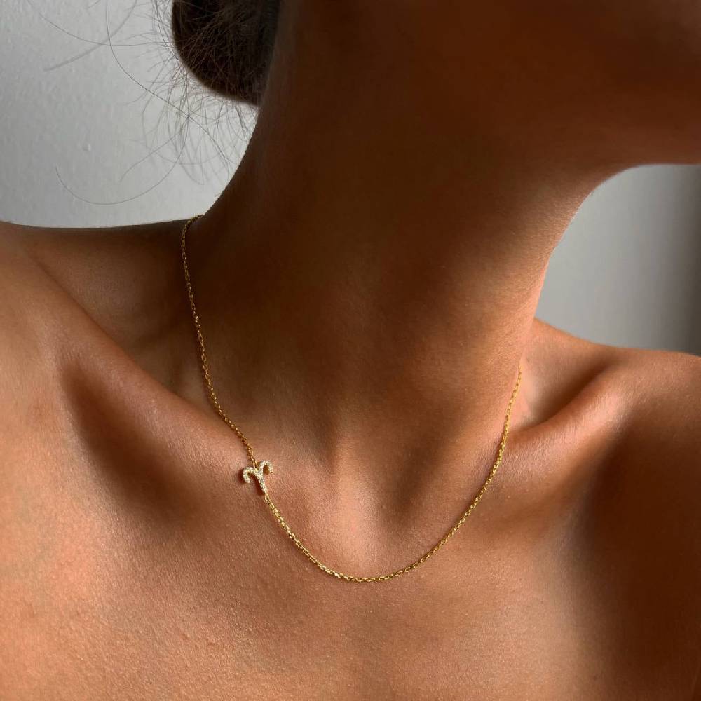 Kardelen STERNZEICHEN NECKLACE - 925 SILBER Kauf eins, bekomm eins gratis