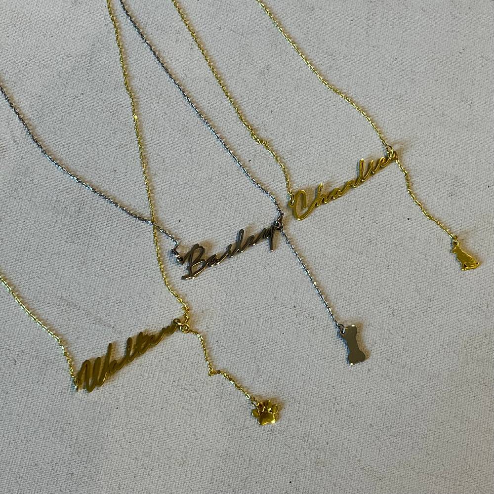 Kardelen Namenskette mit hängend Symbol - 925 SILBER