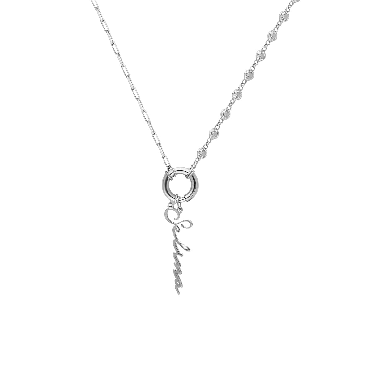 Kardelen Chain Design Diamond Halskette Basic Signatur - 925 SILBER Online