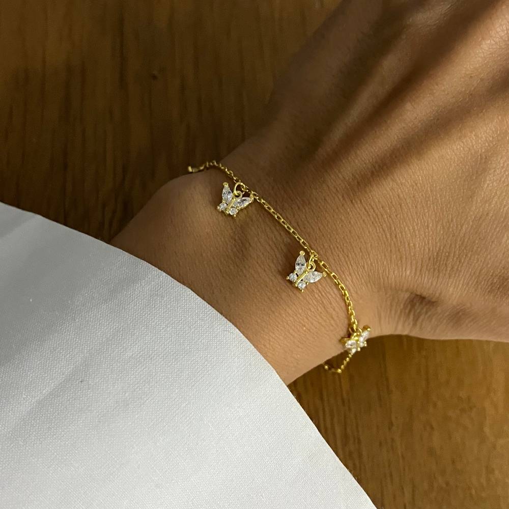 Kardelen Mini Butterfly Armband - 925 SILBER Blitzverkäufe