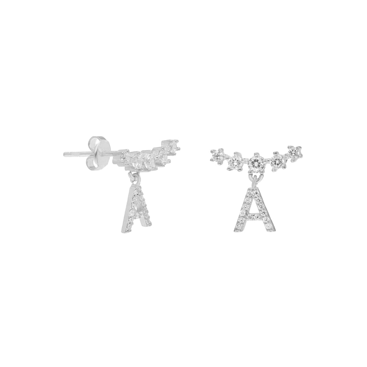 Kardelen Estee mit Initialen Ohrring - 925 SILBER Online Shopping