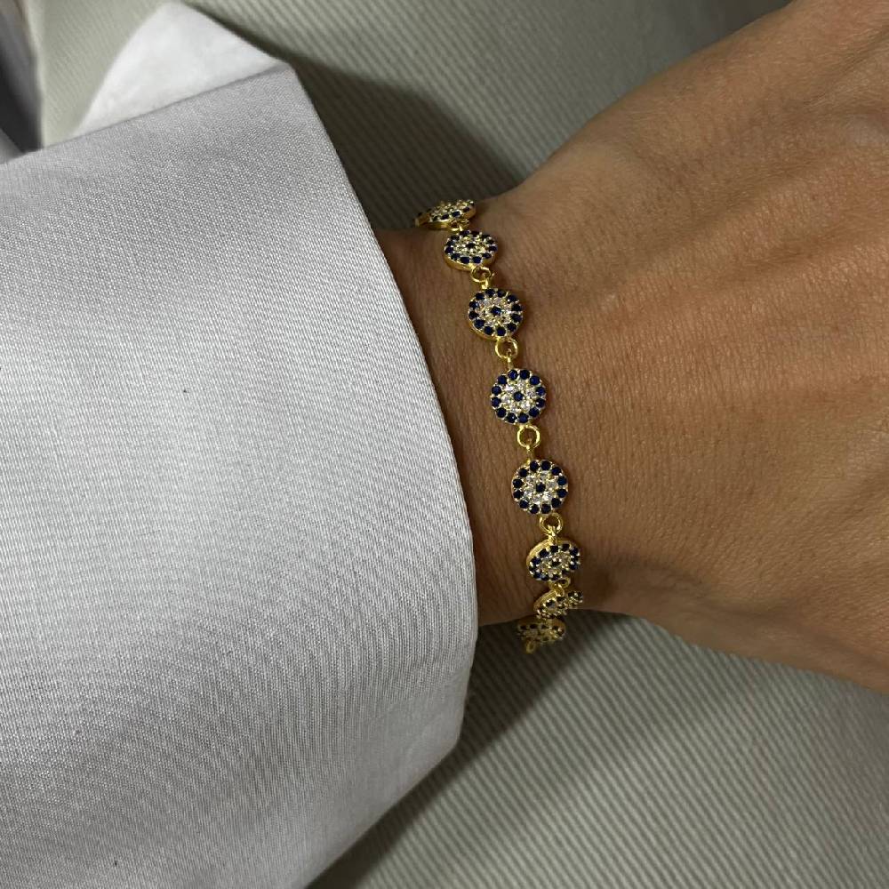 Kardelen Full Nazar Armband - 925 SILBER Exklusivangebot