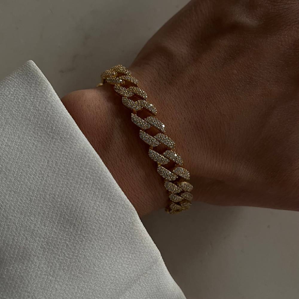 Kardelen Gourmet Zirkonia Armkette - 925 SILBER Saisonschlussverkauf