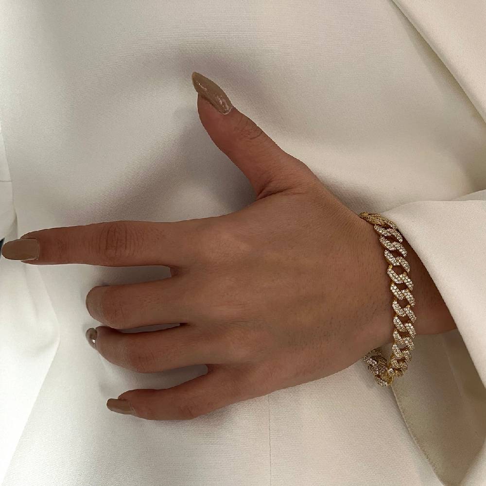 Kardelen Gourmet Zirkonia Armkette - 925 SILBER Saisonschlussverkauf