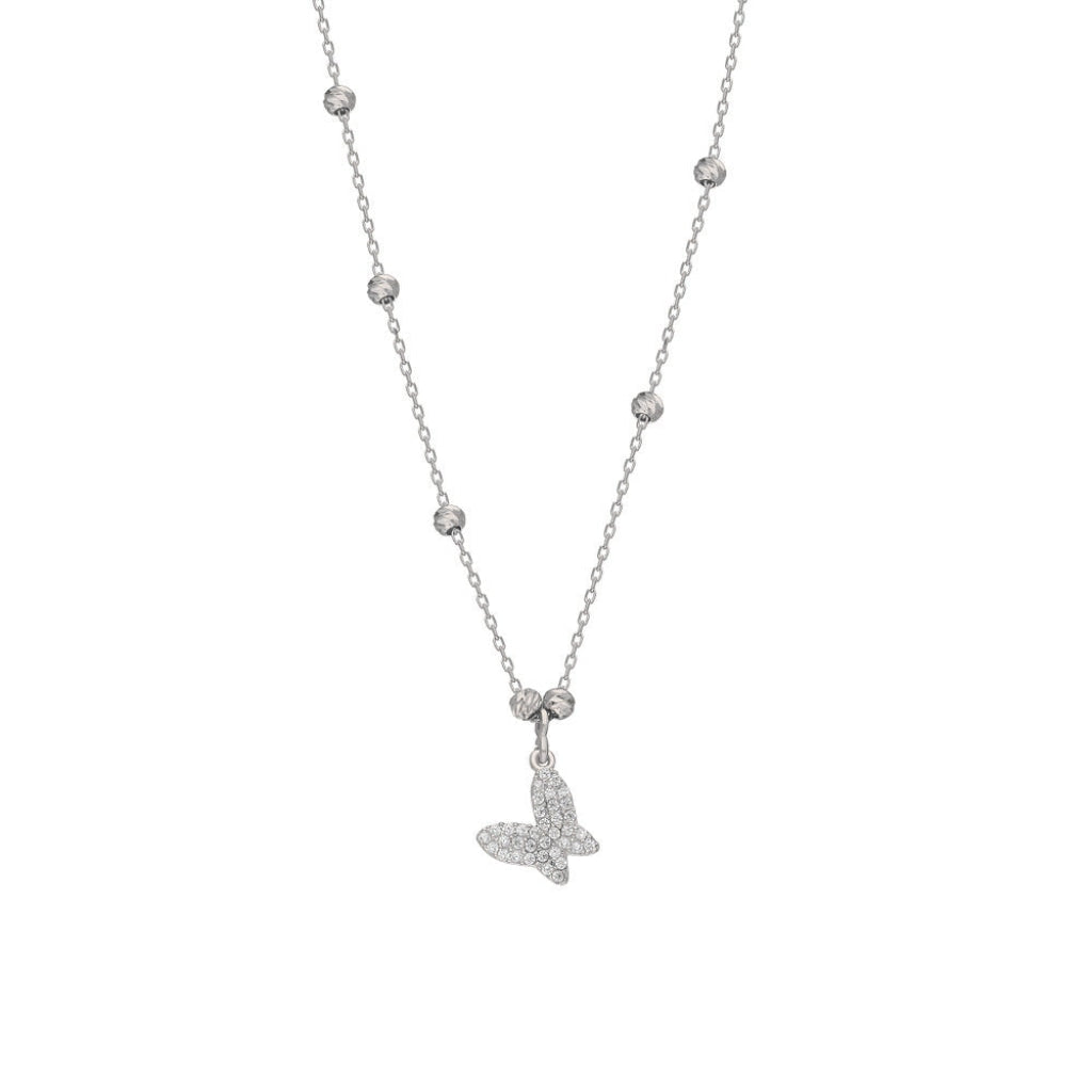 Kardelen BUTTERFLY BALL HALSKETTE - 925 SILBER Weihnachtsangebot
