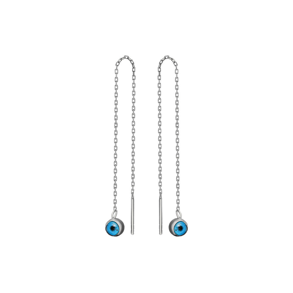 Kardelen Nazar Hängend Ohrring - 925 SILBER Online Outlet