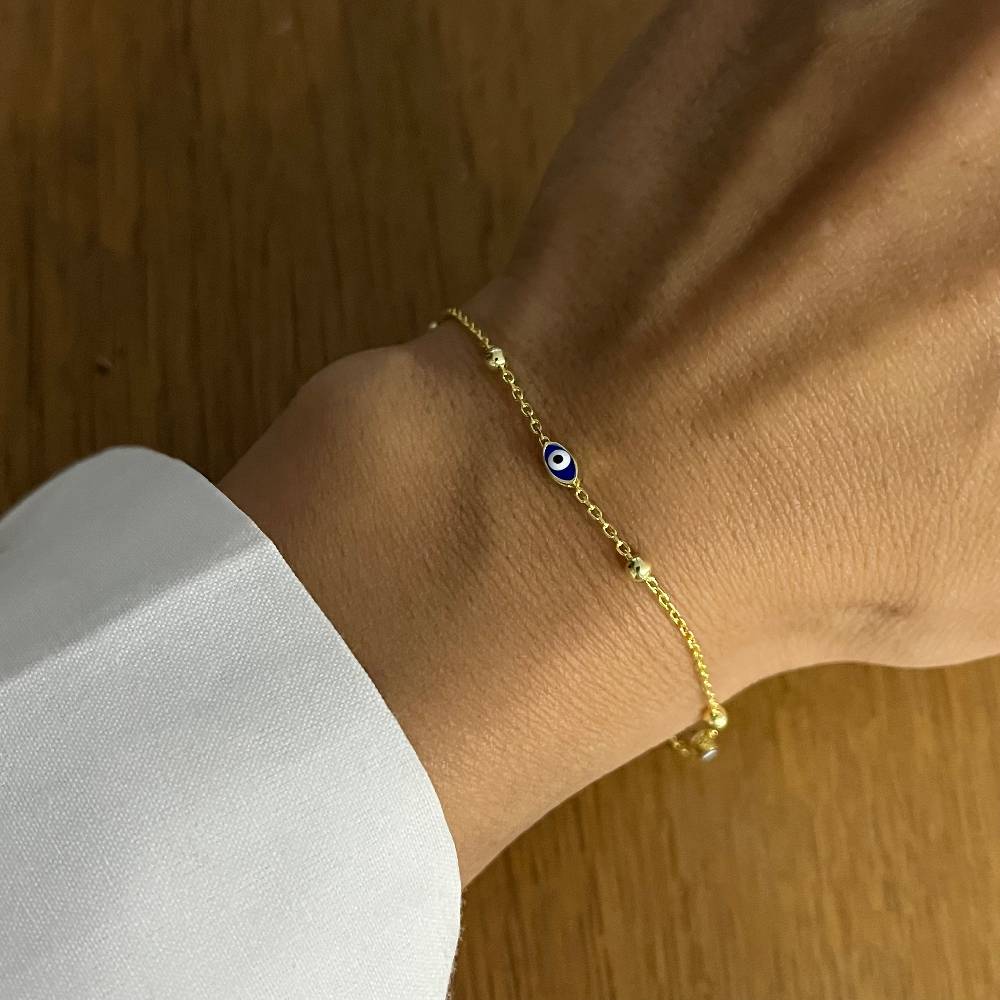 Kardelen Mini Nazar Armband - 925 SILBER Tiefpreis