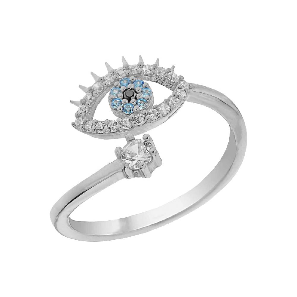 Kardelen Nazar Eye Stone Ring - 925 SILBER Letzter Tag