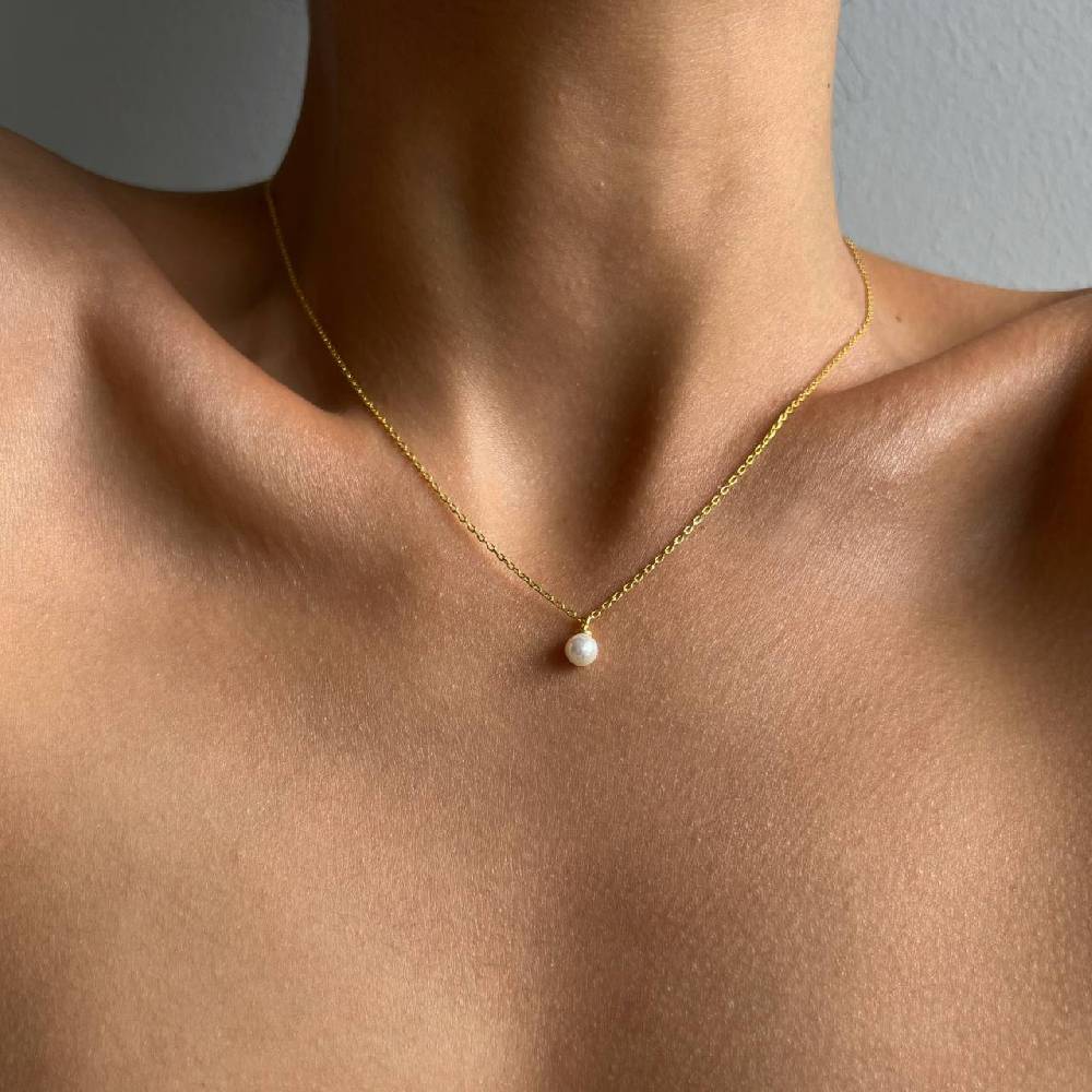 Kardelen Mini Pearl Halskette - 925 SILBER Meist gekauft