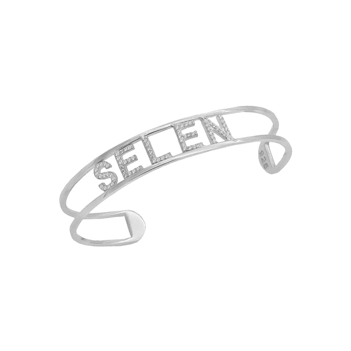 Kardelen Gliederung Design Bangle Zirkonia - 925 SILBER Osterangebot
