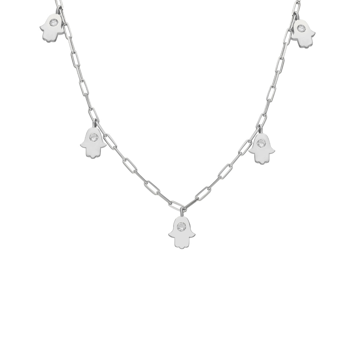 Kardelen Fatimas Hand Chocker Kette - 925 SILBER Tiefpreis