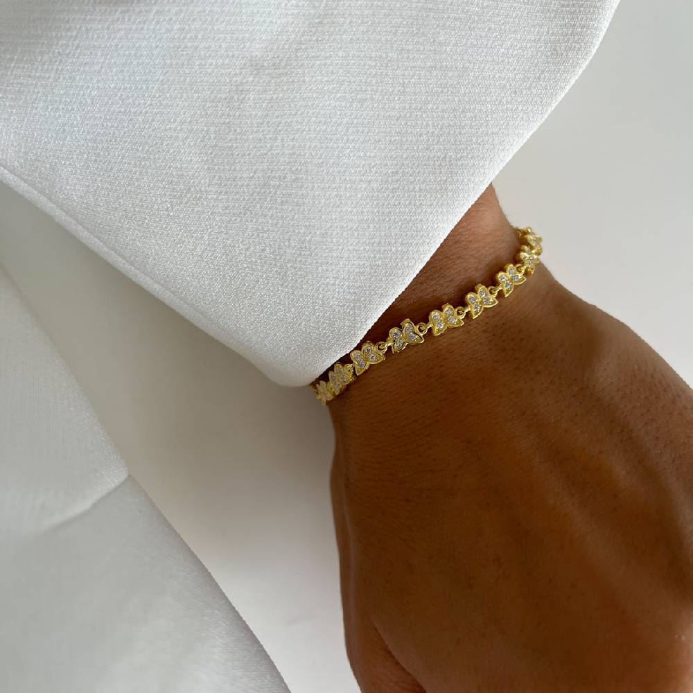 Kardelen Butterfly Armkette mit Zirkonia - 925 SILBER Bis zu 55% Rabatt