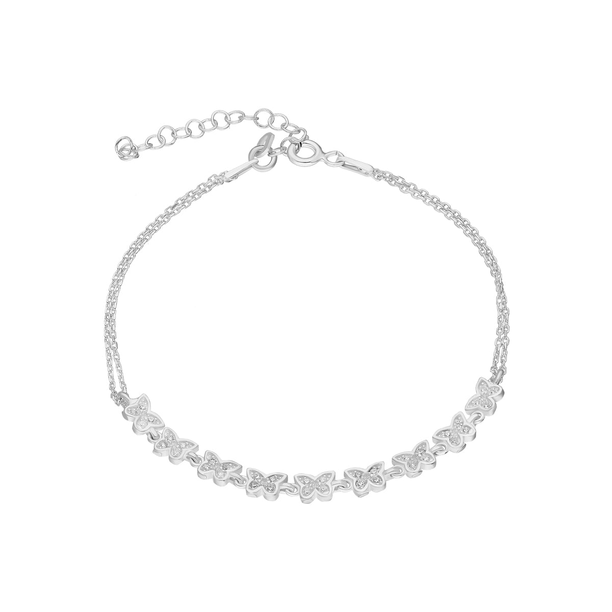 Kardelen Butterfly Armkette mit Zirkonia - 925 SILBER Bis zu 55% Rabatt