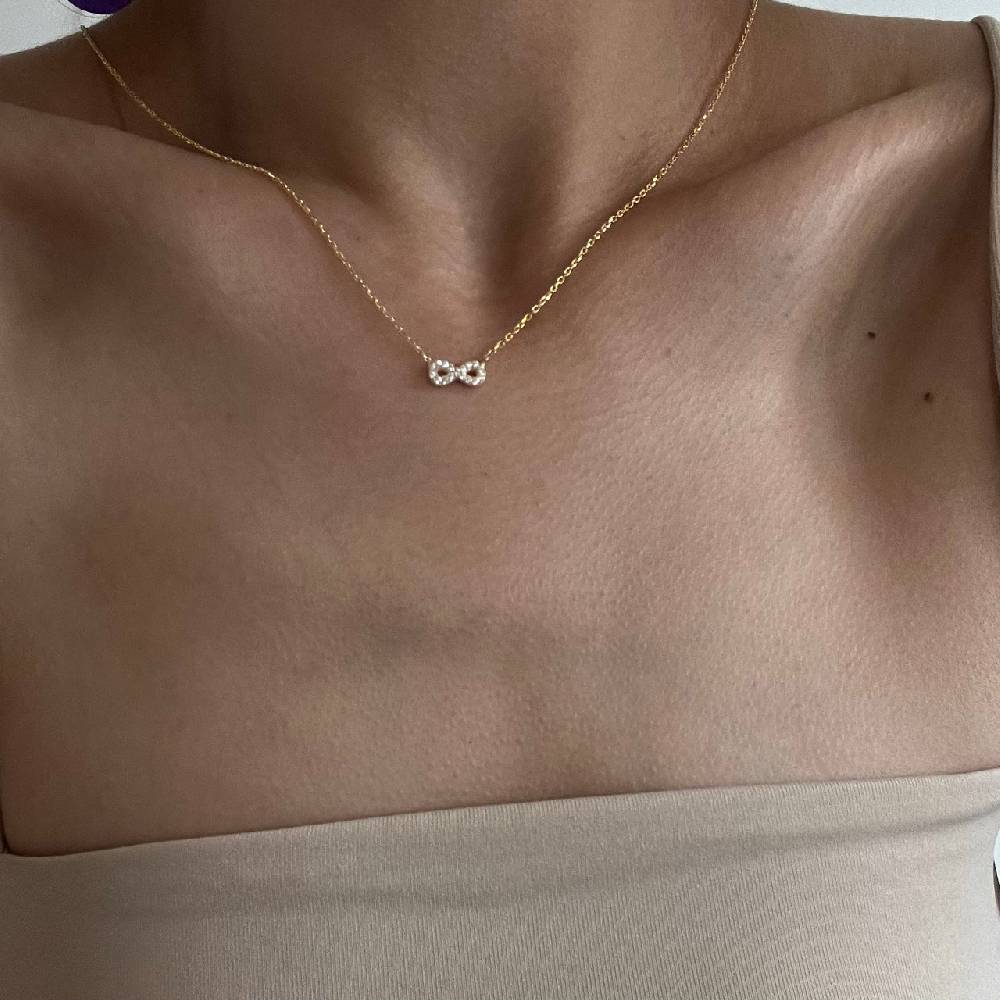 Kardelen MİNİMAL UNENDLİCHKEİTSSYMBOL Halskette - 925 SILBER Super Rabatt