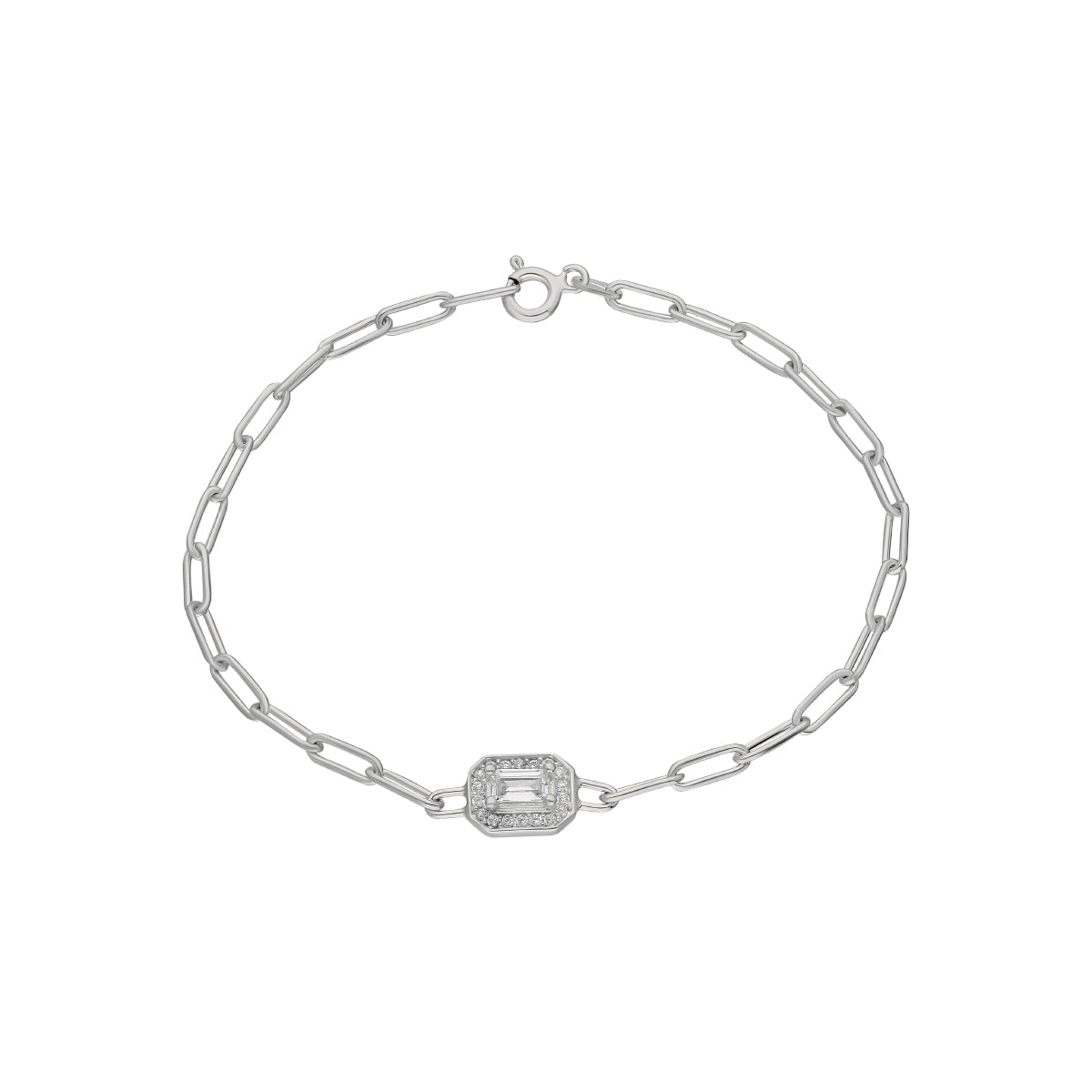 Kardelen Baguette Armkette - 925 SILBER 50% Rabatt mit kostenlosem Versand