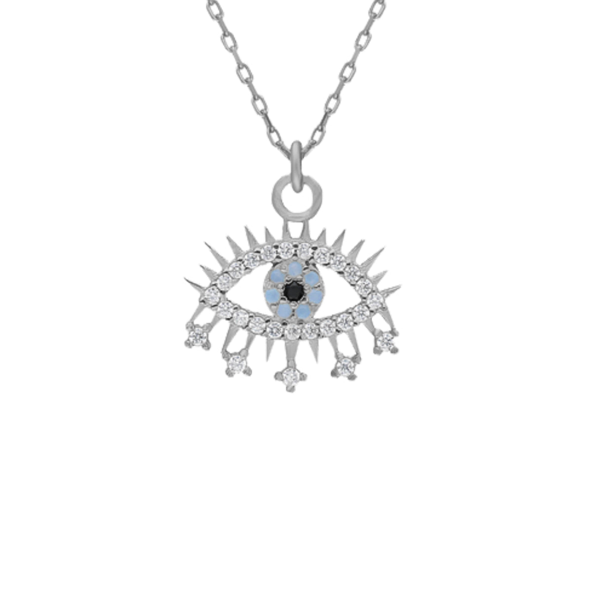 Kardelen Eye Effect Kette - 925 SILBER Outlet
