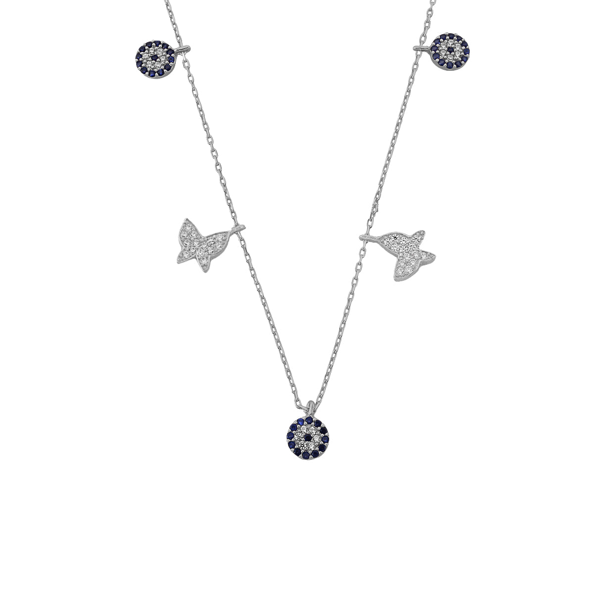 Kardelen Nazar X Butterfly Kette - 925 SILBER Verkauf