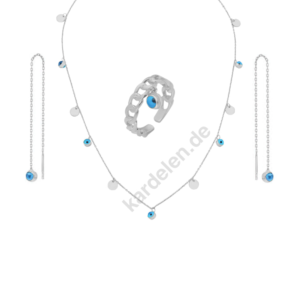 Kardelen Nazar Set - 925 SILBER Online Shopping