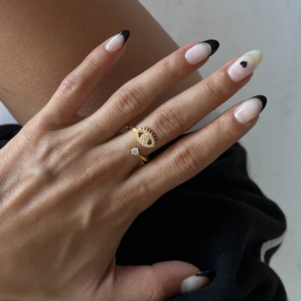 Kardelen Zirconia Eye Ring - 925 SILBER Neuheiten
