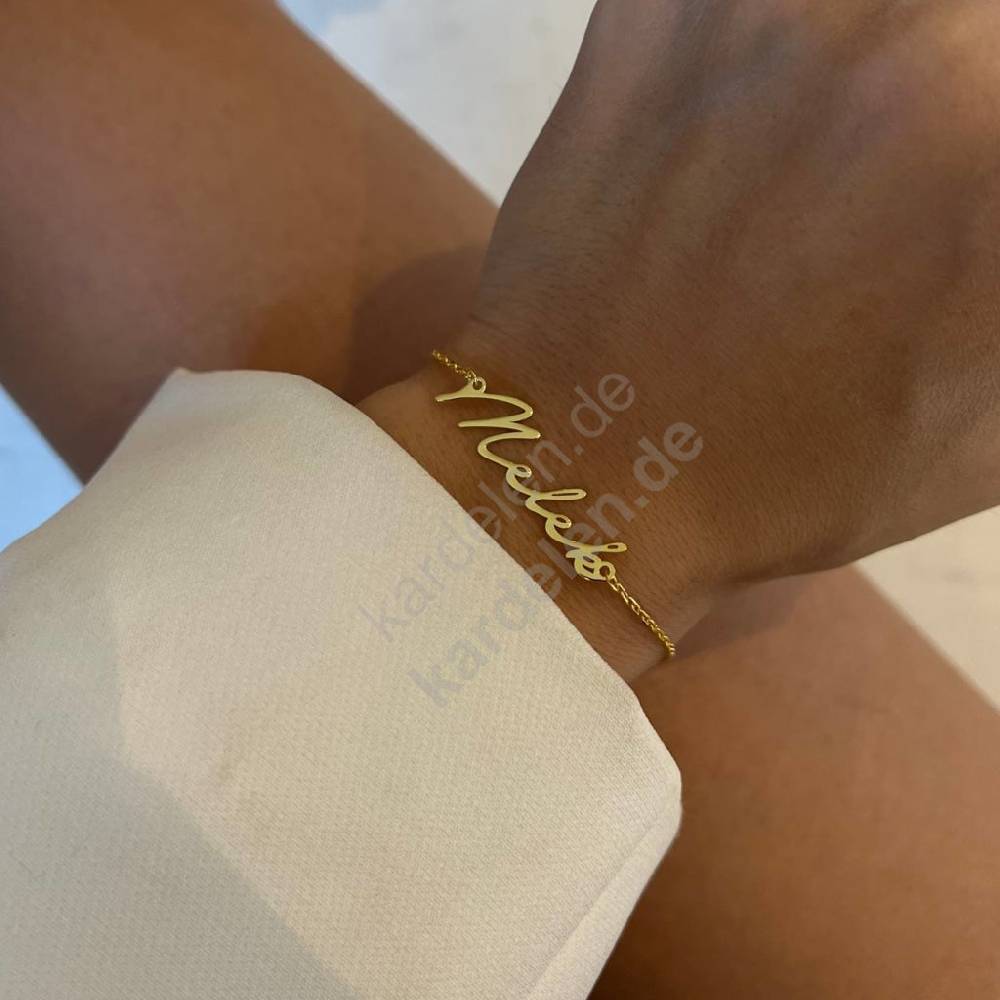 Kardelen 14k Gold Signatur Namens Armkette Bis zu 60% Rabatt