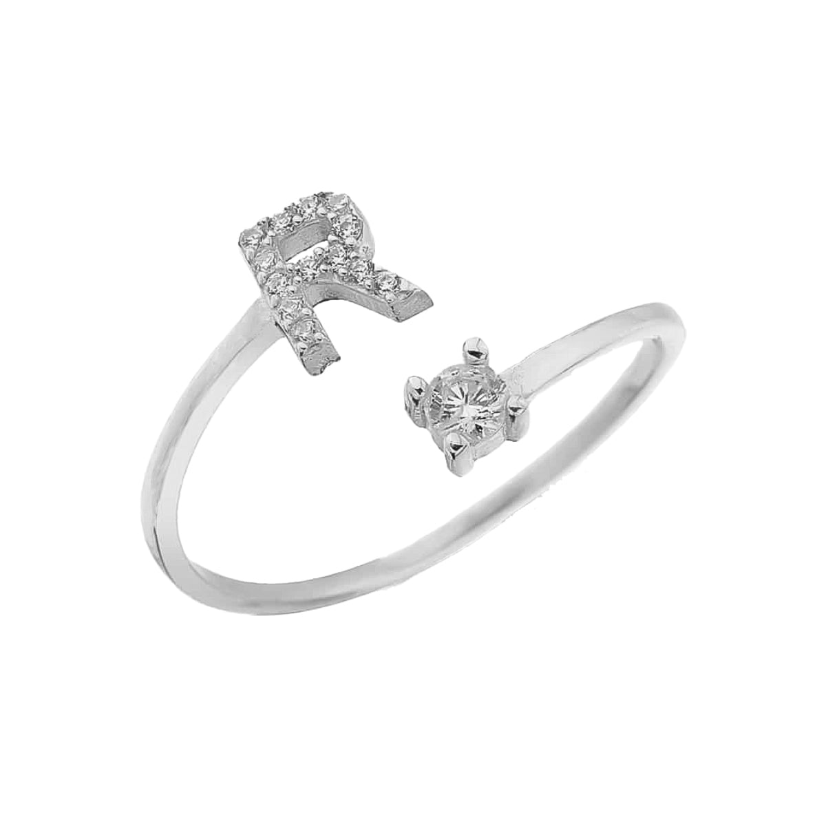 Kardelen Letter Diamond Ring - 925 SILBER Fabrikladen