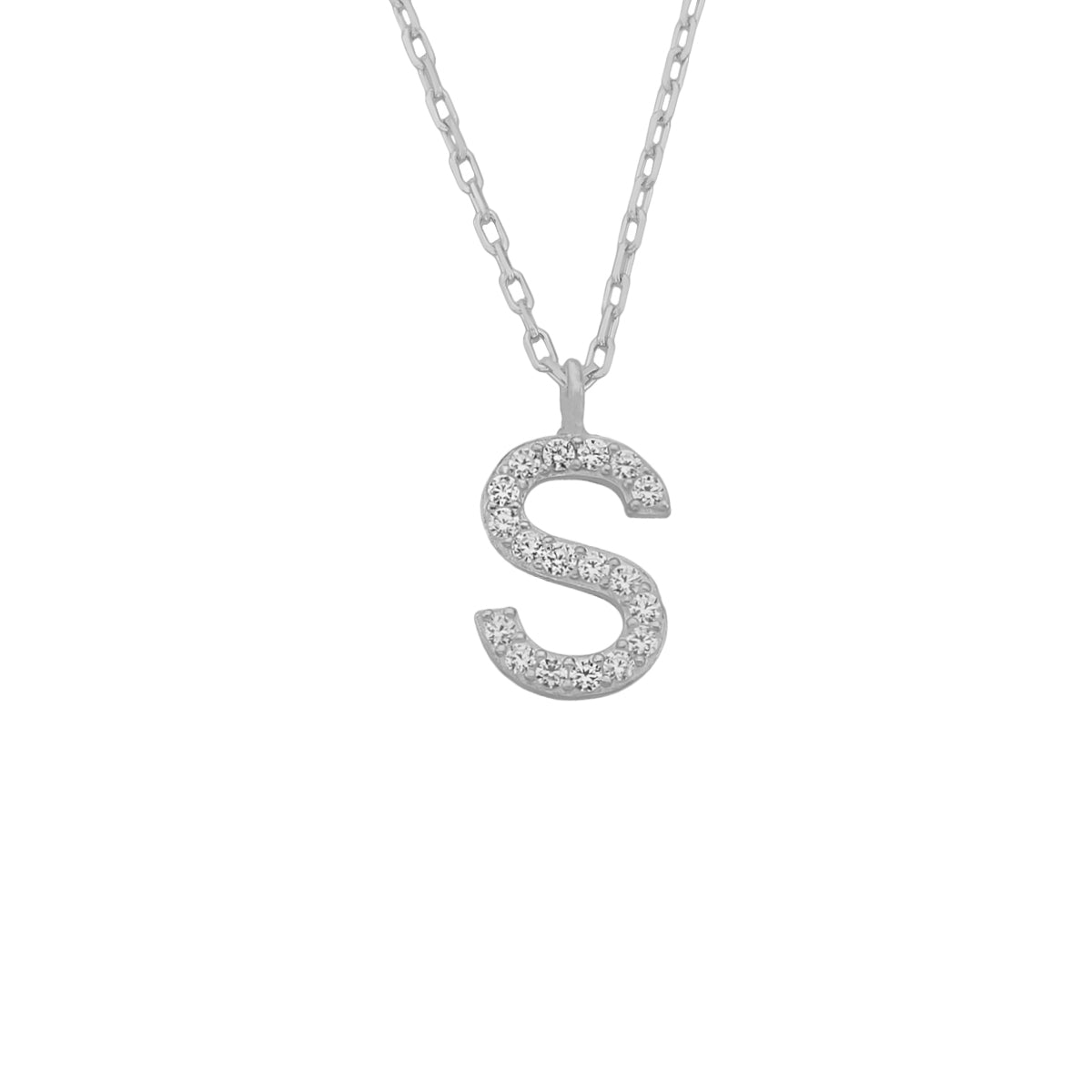 Kardelen Mini One Letter Kette - 925 SILBER Begrenzt auf 3 Tage