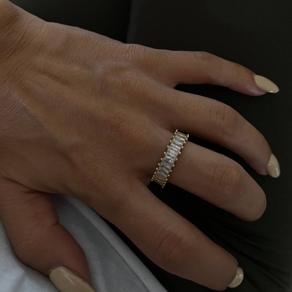 Kardelen Baguette Stones Ring - 925 SILBER 2025