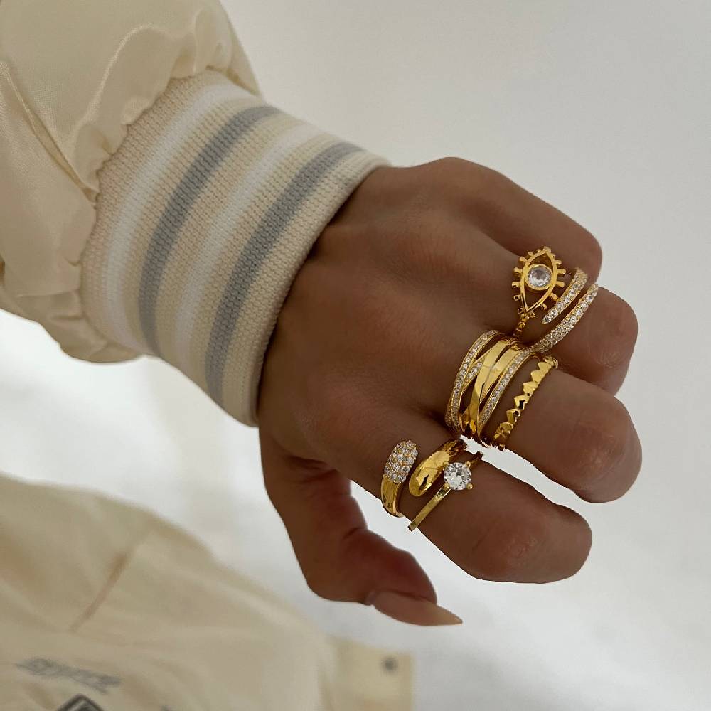 Kardelen Circle Zirkonia Ring - 925 SILBER Hotsell