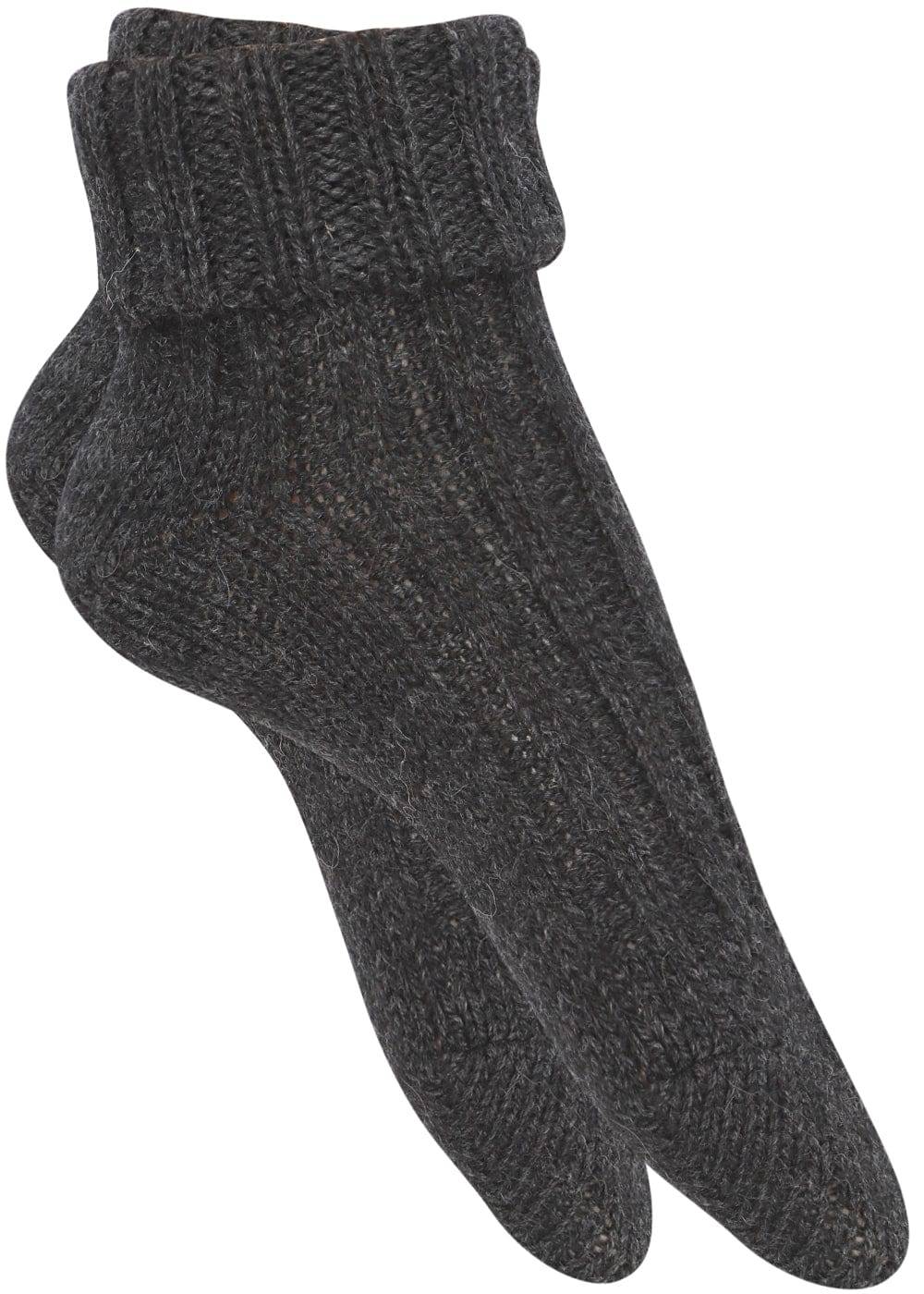 KB Socken Alpakasocken mit Umschlag dickgestrickt - 2 Paar Begrenzte Freigabe