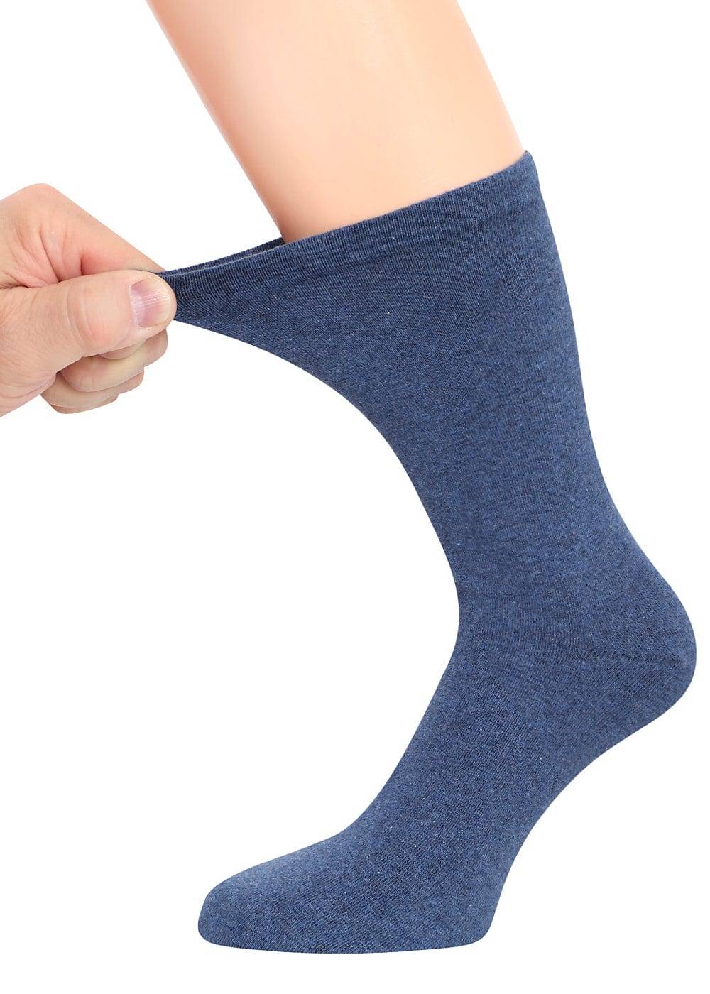 KB Socken Diabetikersocken extra weit dehnbar - Damen Herren - blau 6 Paar Im Verkauf