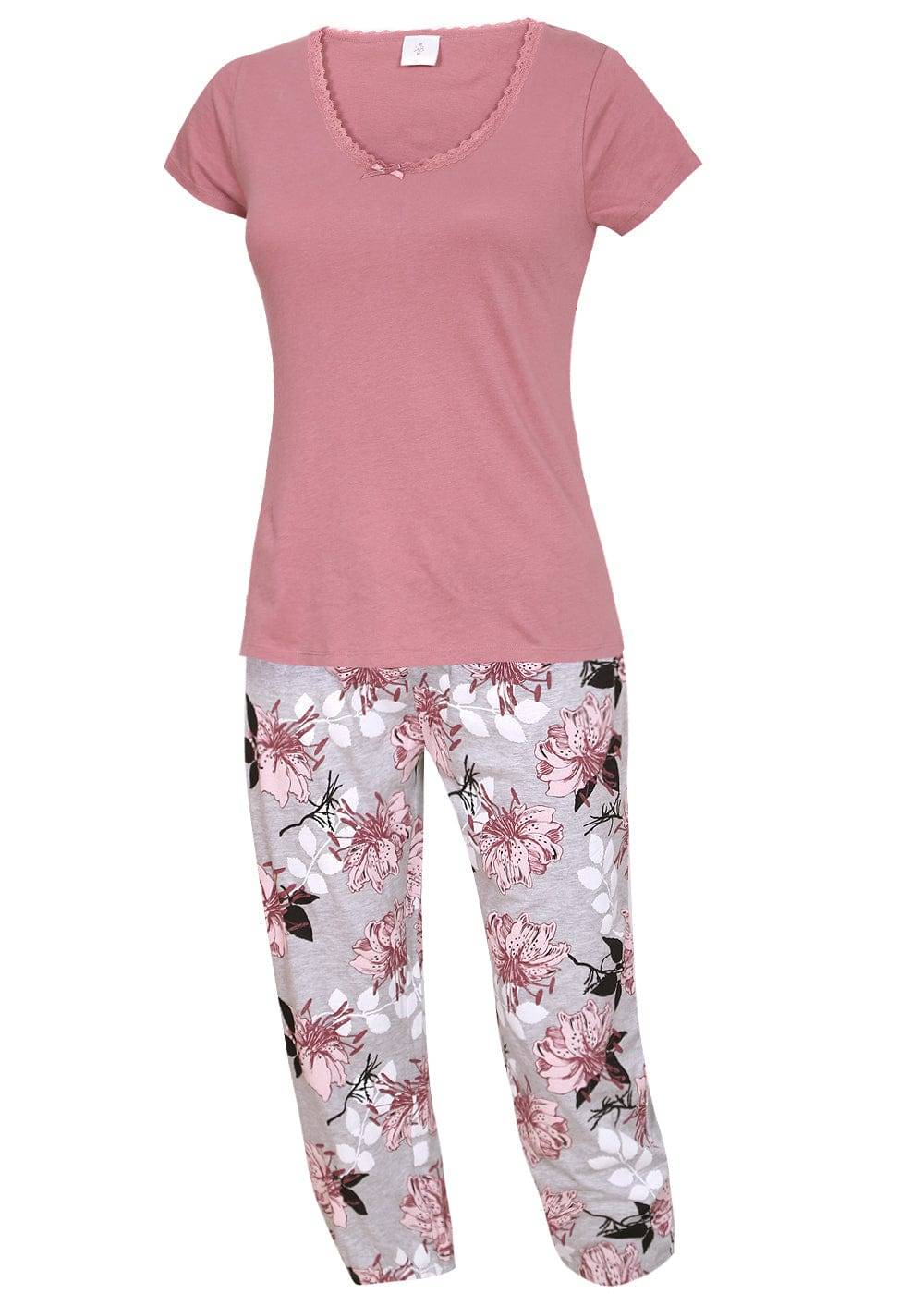 KB Socken Damen Schlafanzug mit Caprihose - 100% Baumwolle Cyber Monday
