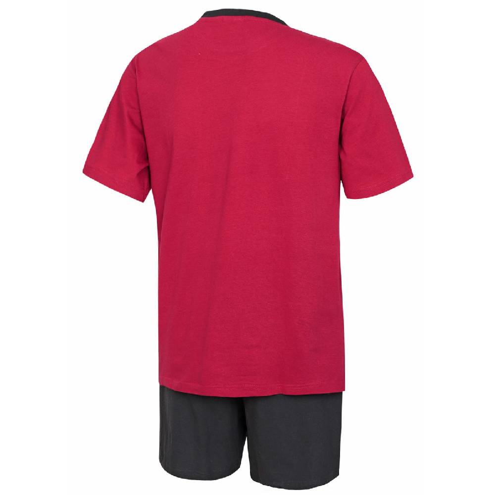 KB Socken Herren Schlafanzug kurz in rot - 100% Baumwolle Lagerräumung