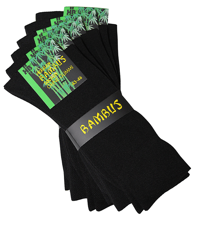 KB Socken Damen Bambussocken Socken schwarz ohne Gummi - 6 Paar 2025